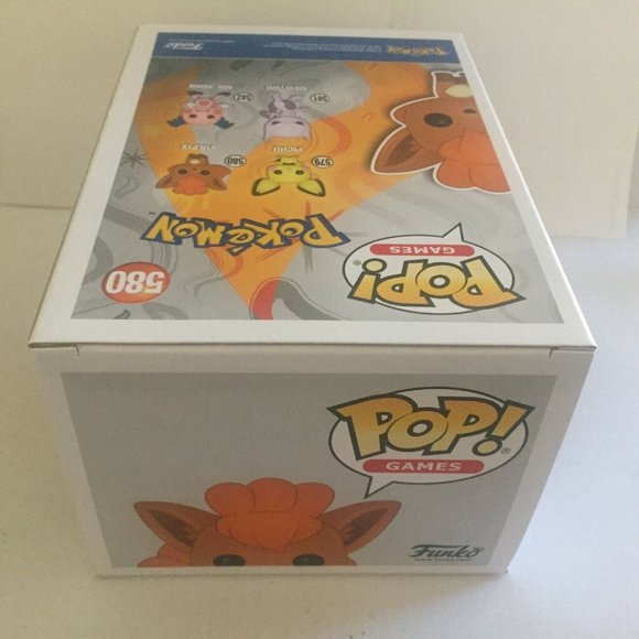 NEW 2020 SDCC Shared Exclusive Pokemon Vulpix Flocked Funko Pop Figure #580 - Picture 7 of 8